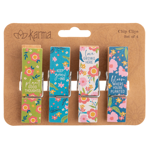 Karma Chip Clips Floral