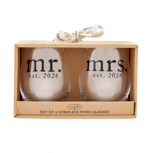 Mr. & Mrs. Wine Glass Set 2024