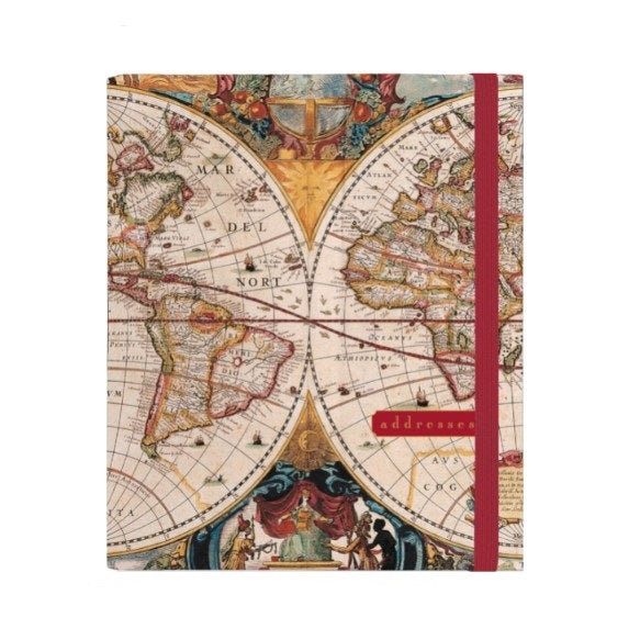 Peter Pauper Press Old World Map Address Book