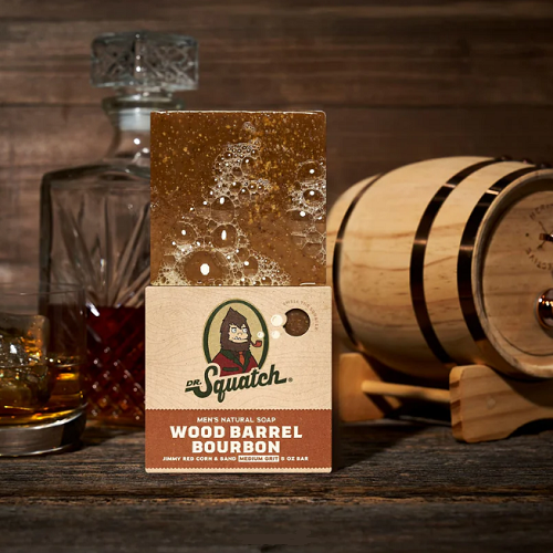 Dr. Squatch Wood Barrel Bourbon Soap