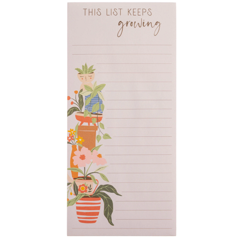 Long Magnetic Note Pad Plants