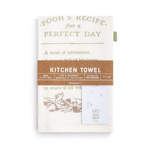 Demdaco Classic Winnie-the-Pooh Pooh's Perfect Day Kitchen Towel