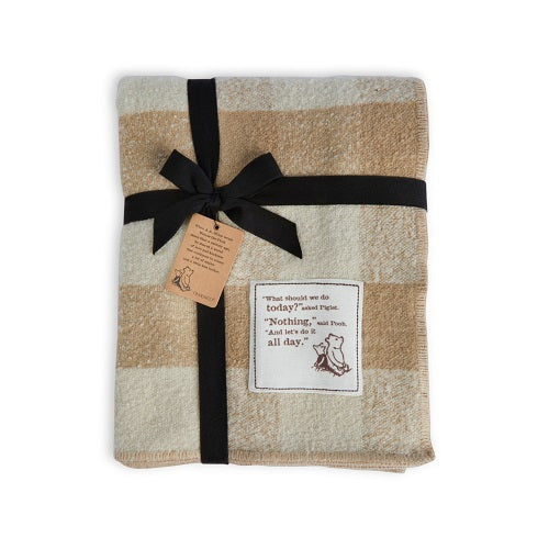 Demdaco Classic Winnie-the-Pooh Nothing All Day Plaid Blanket