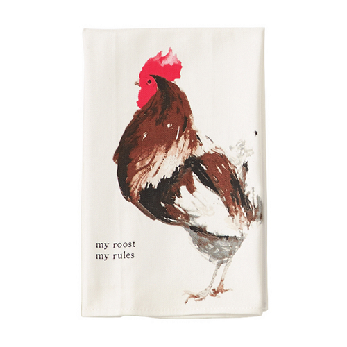 Rooster Farm Dish Towel