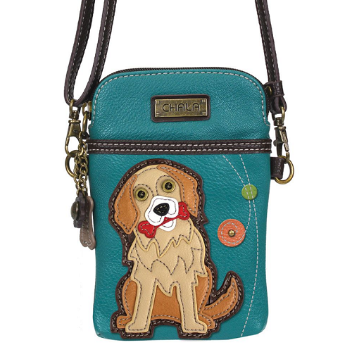 Chala Cell Phone Xbody Golden Retriever Turquoise
