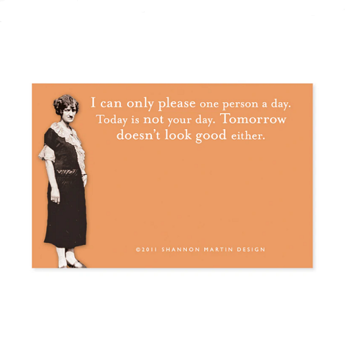 Shannon Martin Design Not Your Day Sticky Notes