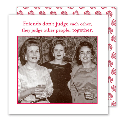 Shannon Martin Design Friends Don't Judge Cocktail Napkins