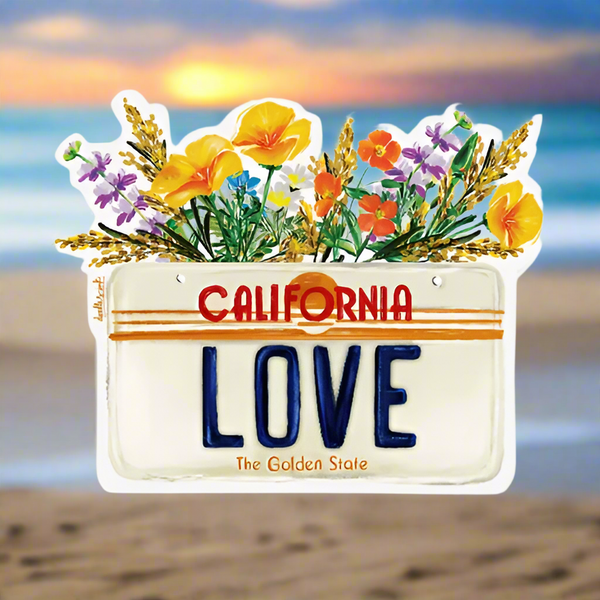 Doodles Ink California Love Sticker