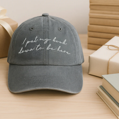 Pavilion Book Down Gray Adjustable Hat