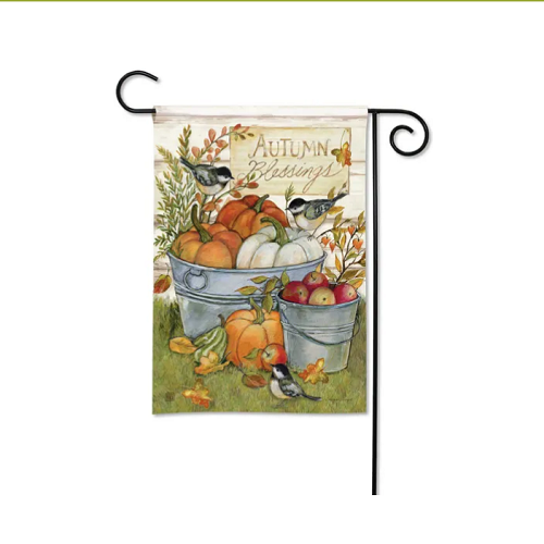 Studio M Fall Buckets Garden Flag