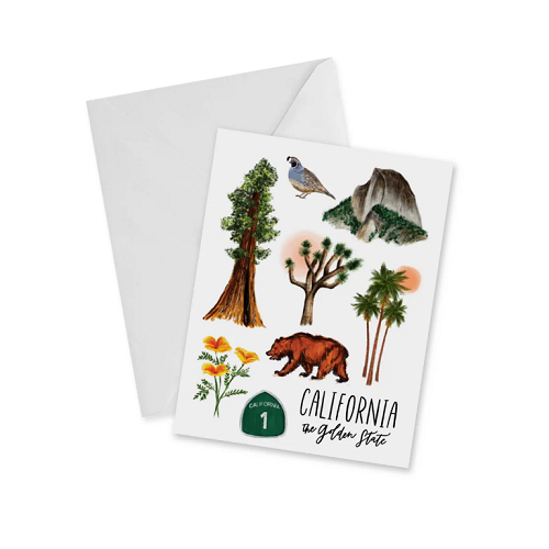 Doodles Ink California Collage Notecards