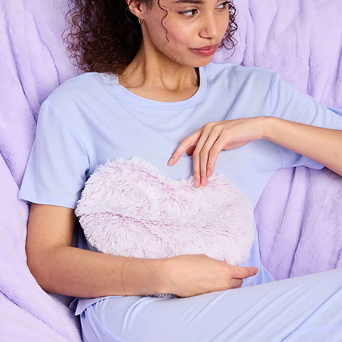 Warmies Marshmallow Lavender Heart Pillow