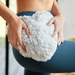 Warmies Marshmallow Gray Heart Pillow