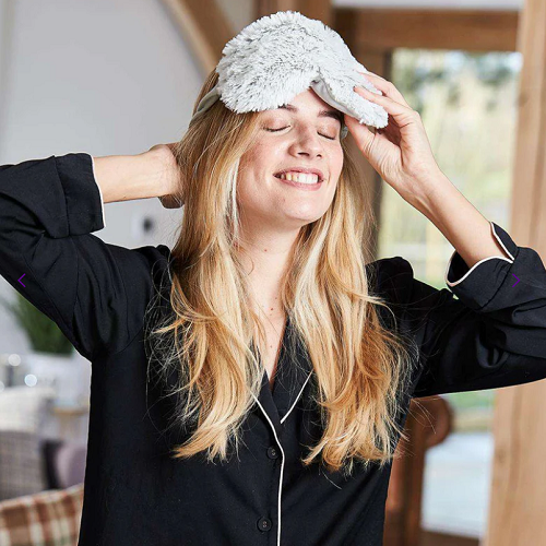 Warmies Marshmallow Gray Eye Mask