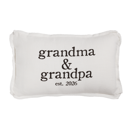 Mud Pie Grandparent 2026 Flange Pillow