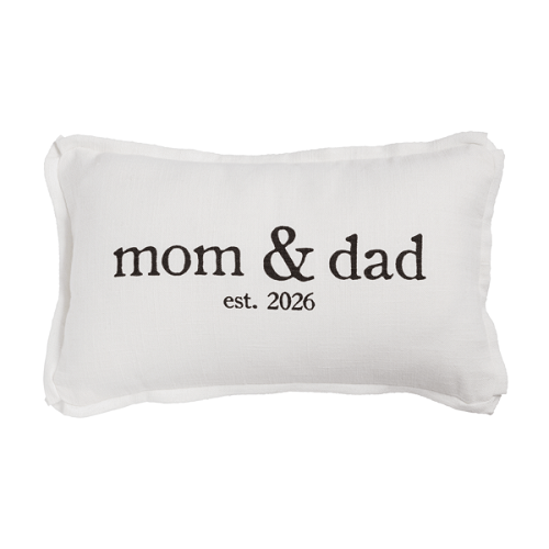 Mud Pie Mom & Dad 2026 Pillow