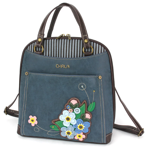 Chala Convertible Backpack Purse Forget-Me-Not Blue