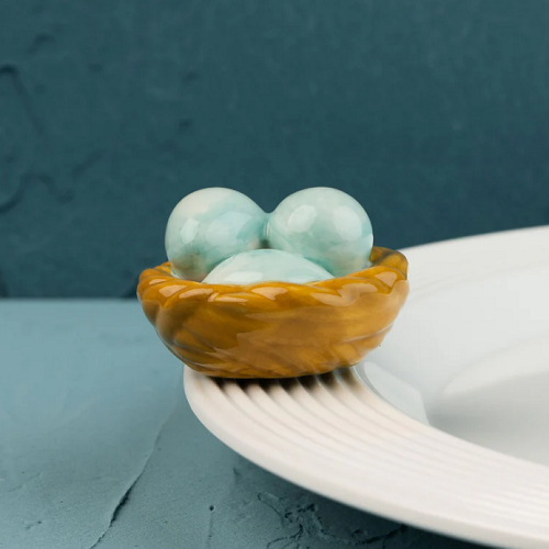 Nora Fleming Robin's Egg Blue Nest Mini