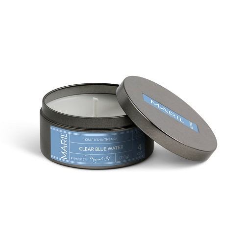 MARIL Clear Blue Water 4 oz. Candle Tin