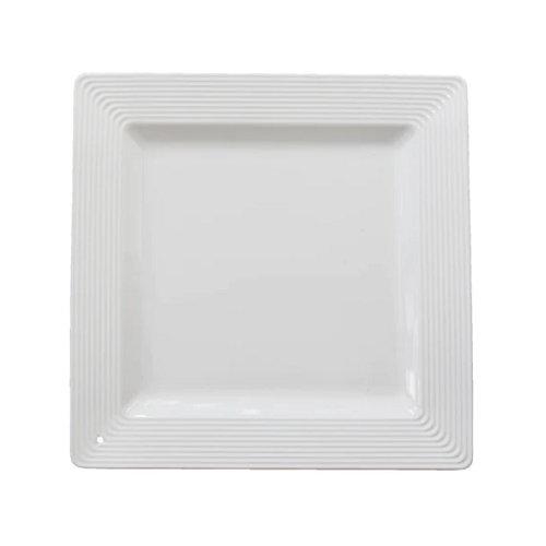 Nora Fleming K9 Square Platter Pinstripes