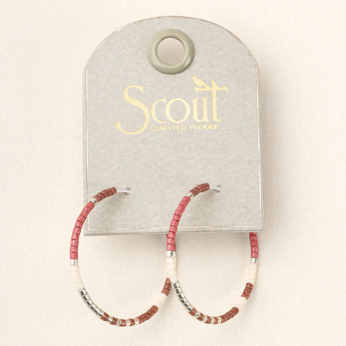 Scout Chromacolor Miyuki Small Hoop Blush Multi/Silver