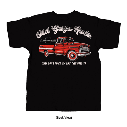 Old Guys Rule GM Big Red Black T-Shirt