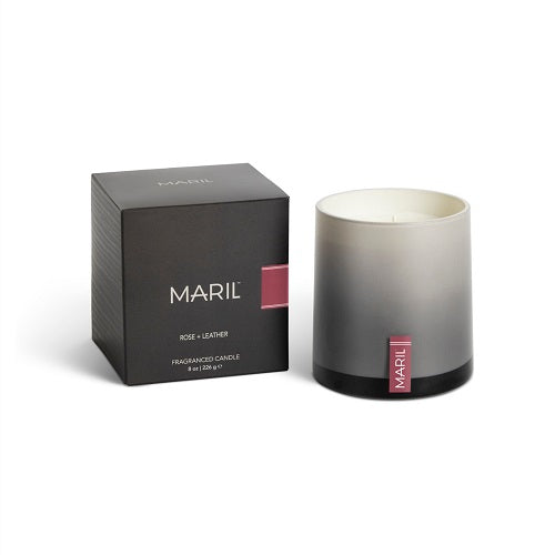 MARIL Rose + Leather 8 oz. Candle
