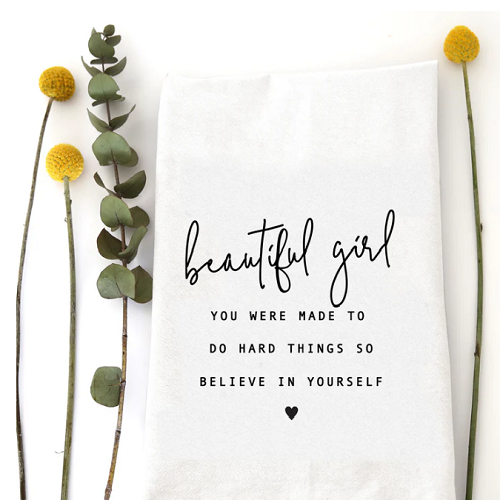 Wildwood Landing Beautiful Girl Tea Towel