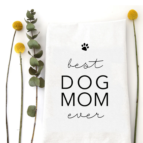 Wildwood Landing Best Dog Mom Tea Towel
