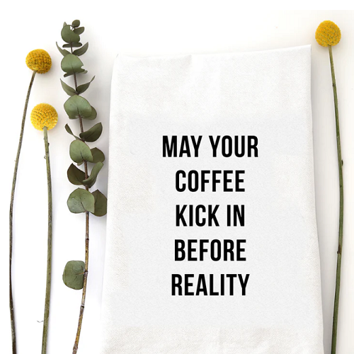 Wildwood Landing Coffee Kick In Tea Towel