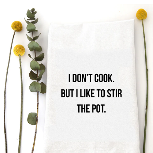 Wildwood Landing Stir the Pot Tea Towel