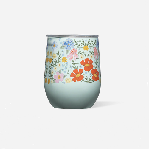 Corkcicle Rifle Paper Bramble 12 oz. Stemless