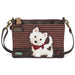 Chala Mini Crossbody Westie Burgundy Stripe
