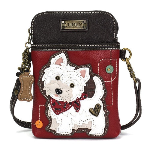 Chala Cellphone Xbody Westie Burgundy