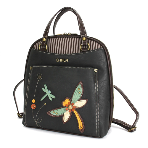 Chala Convertible Backpack Dragonfly Black