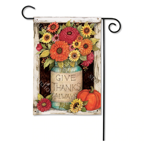 Fall Mason Jars Garden Flag