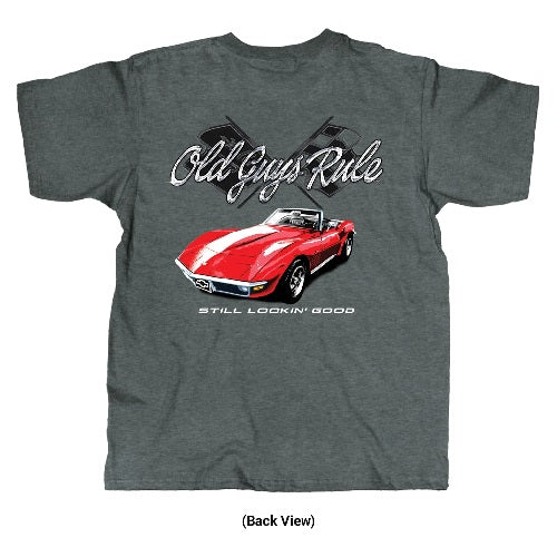 Old Guys Rule Red Corvette T-Shirt