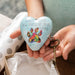Demdaco Paw Prints Art Heart