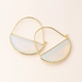Scout Stone Prism Hoop Earrings Opalite/Gold