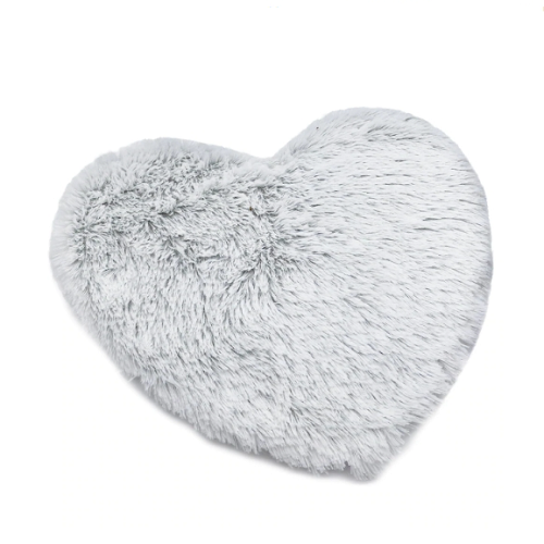 Warmies Marshmallow Gray Heart Pillow