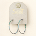 Scout Chromacolor Miyuki Small Hoop Earrings Turquoise Multi/Silver